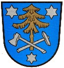 Das Wappen der Gemeinde Ihrlerstein.