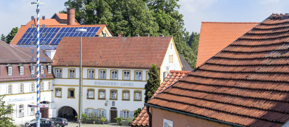 Der Marktplatz von Markt Siegenburg