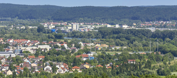 Die Gemeinde Saal an der Donau.