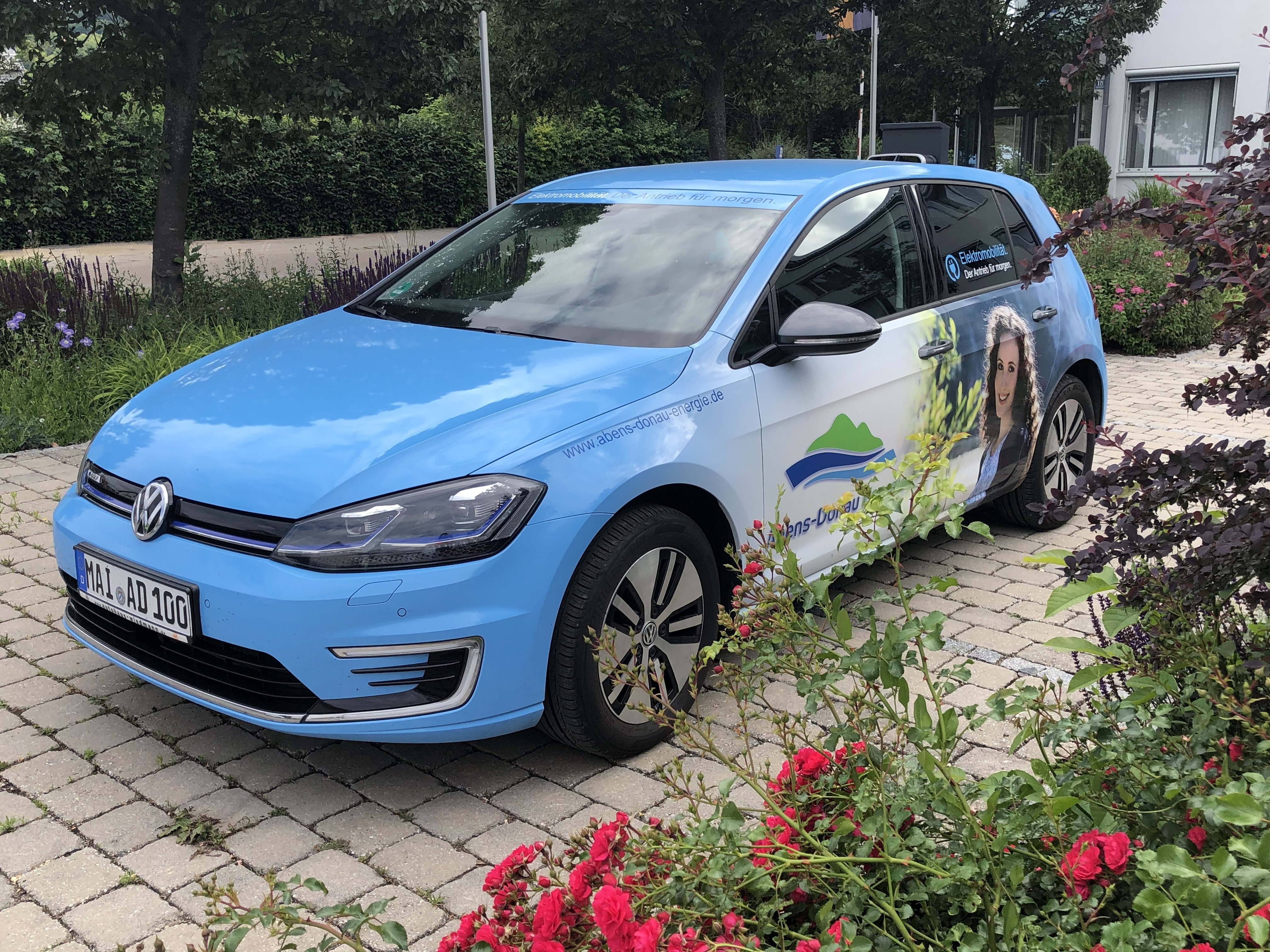 Das E-Wanderauto der Abens-Donau Energie.